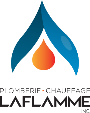 Plomberie Chauffage Laflamme logo vertical géothermie chauffage radiant montage préfabriqué Laurentides projet clé en main